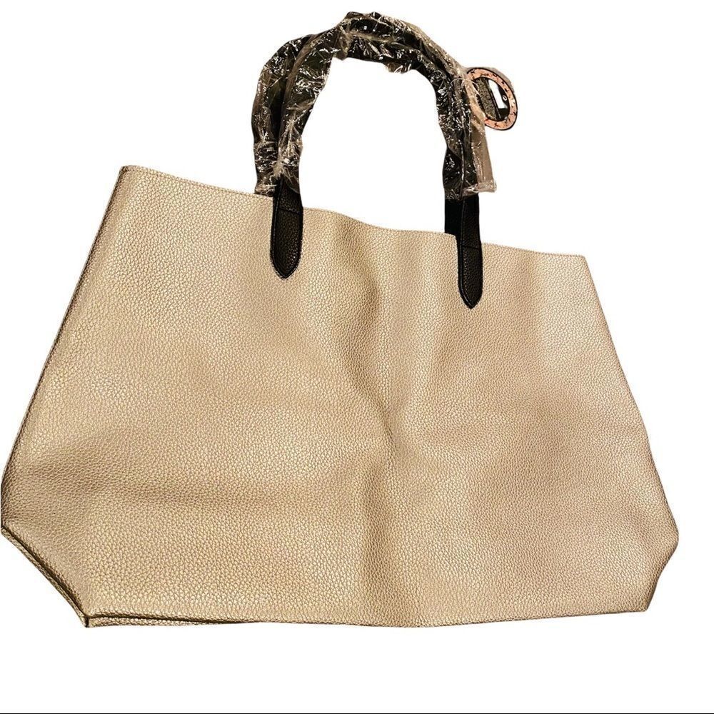 Fresh & Flora Tote Bag NWT Silver
